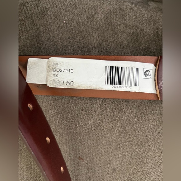 NEW BOSCA Italian leather brown belt size:38 - Picture 6 of 7
